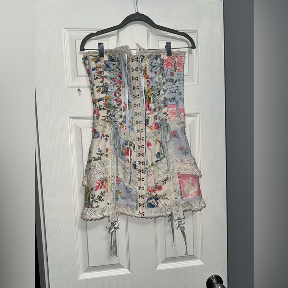 Fillyboo Cabbage Tree Lane-Lace up Corset Mini Dress size small-sold out online! - Picture 7 of 9